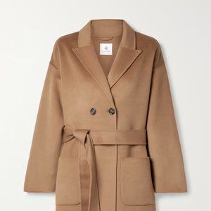 ANINE BING Dylan double-breasted wool and cashmere-blend coat